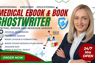 write medical ebook, nursing playbook, health and wellness, healthcare workbook