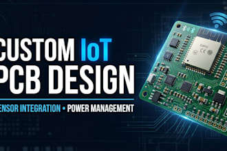 engineer custom iot pcb, sensor integration and power management