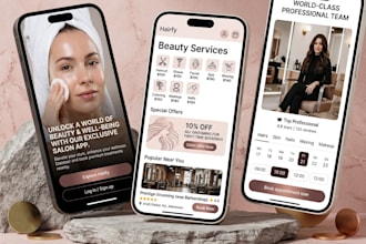 build  spa booking app, salon booking app, beauty appointment app handyman app