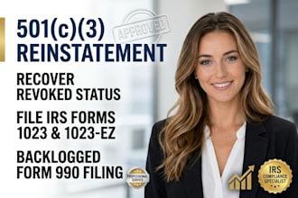 do 501c3 nonprofit reinstatement file form 1023 1023ez 990