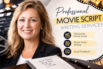 ghostwrite movie script, movie script writing, script feedback