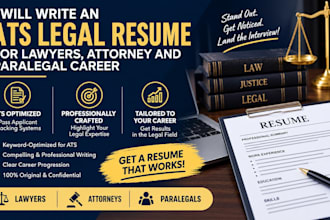 write an ats legal resume for lawyers attorney and paralegal career