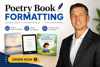 do poetry book formatting, book formatting, kindle formatting,children storybook