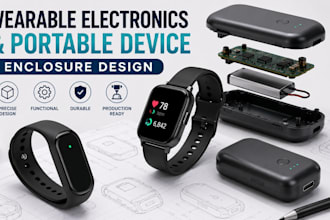 design a unique wearable electronics and portable device enclosure