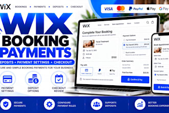 configure wix booking payments and deposits