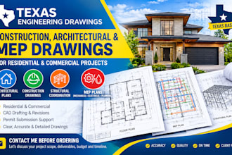 construction, architectural engineering drawings, mep plan as engineer in texas