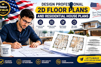design professional 2d floor plans and residential house plans