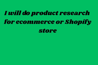 do product research for shopify, dropshipping and ecommerce
