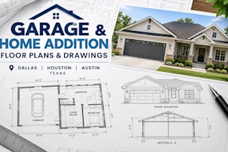 design garage and home addition plans for dallas houston austin texas