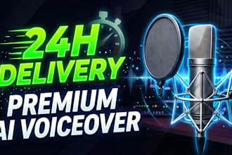 create a premium ai voiceover for youtube, ads and audiobooks