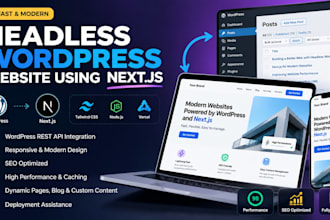 build a fast headless wordpress website using nextjs