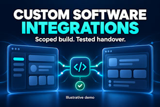 build one scoped custom software API integration