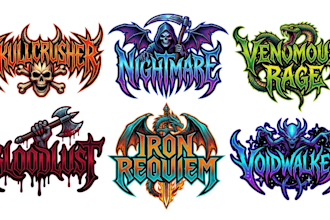 design a killer metal band logo