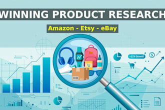 do winning product research for amazon etsy and ebay