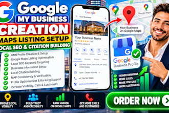 create google business profile set up gmb maps listing build local SEO gbp