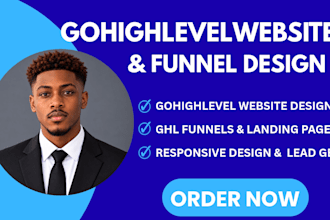 gohighlevel website ghl website design ghl funnel landing page