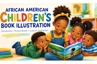 africa america children kids illustration children kids story book picture book