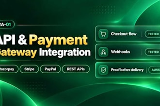 integrate an API or payment gateway into your website