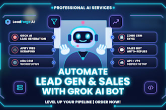 grok ai lead generation bot sales bot grok xai n8n crm workflows vps server api