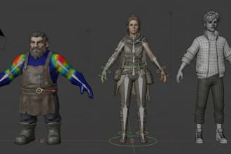 repair blender character rig, weight painting, skinning and deformation problems