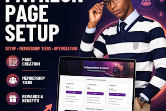 create, set up and optimize your patreon page for growth