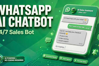 build whatsapp ai chatbot for your business to automate sales