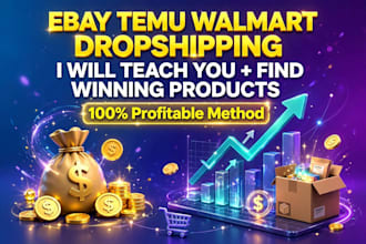 teach you ebay amazon temu walmart dropshipping