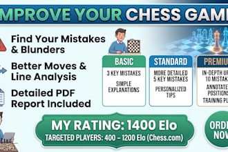 analyze your chess game and explain mistakes to help you improve