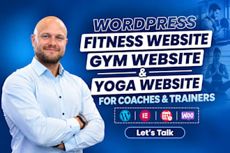 build fitness website, gym website, yoga website, and coaching wordpress website