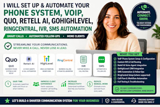 do phone system voip quo ringcentral retell ai gohighlevel ivr SMS automation