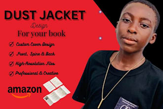 design a professional book cover and full dust jacket for your hardcover book