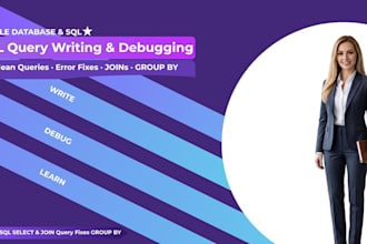 write and debug oracle sql queries