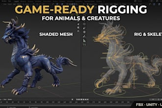 create a blender creature rig with ik fk controls, spine, tail, and limb rigging