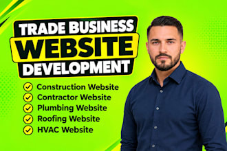 construction website, roofing website, plumbing web, hvac, contractor wordpress