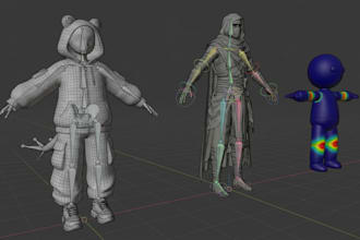 rig and repair vrchat, vrm and vtuber avatars with humanoid bones facial rigging