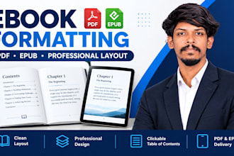 professionally format your ebook for PDF and epub publishing