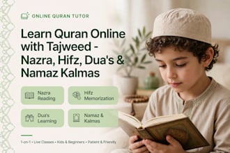 teach holy quran with tajweed translation and tafseer online