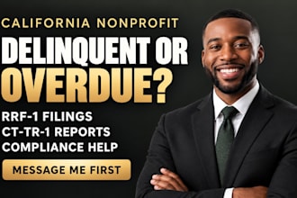 fix california nonprofit delinquency, rrf 1 and ct tr 1 filings