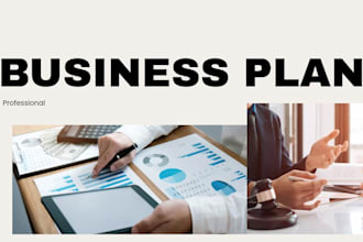 prepare a complete business plan and pitch deck