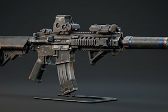 design 3d military weapon, fps weapon, sci fi gun model, smgs, pistols, rifles