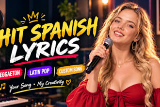 ghostwrite hit spanish lyrics, reggaeton songwriting, latin pop and custom song