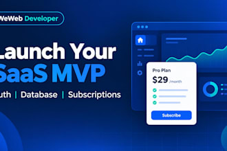 build your weweb saas mvp with xano backend and stripe subscriptions