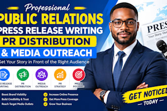 do public relations press release writing PR distribution and media outreach