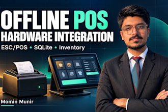 build offline pos software with inventory and thermal receipt printing