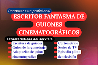 escribir guionismo, largometrajes, guiones, series de TV, adaptación de novelas