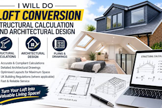 do loft conversion structural calculation and architectural design