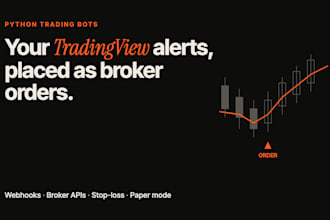 build a python trading bot from your tradingview alerts