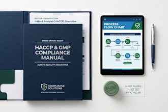 create an audit ready haccp plan, hazard analysis and gmp manuals