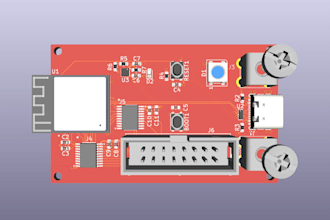 design esp32 s3, iot controller usb interface and embedded electronics pcb board