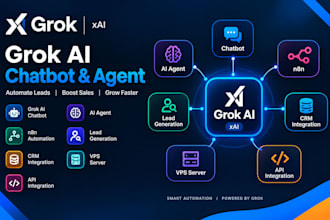 grok ai xaichatbot ai agent n8n lead generation crm integrate vps server api